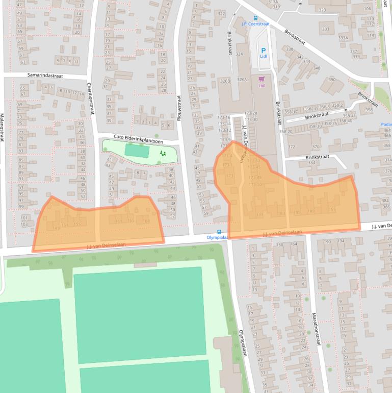 Kaart van postcodegebied 7541BH.