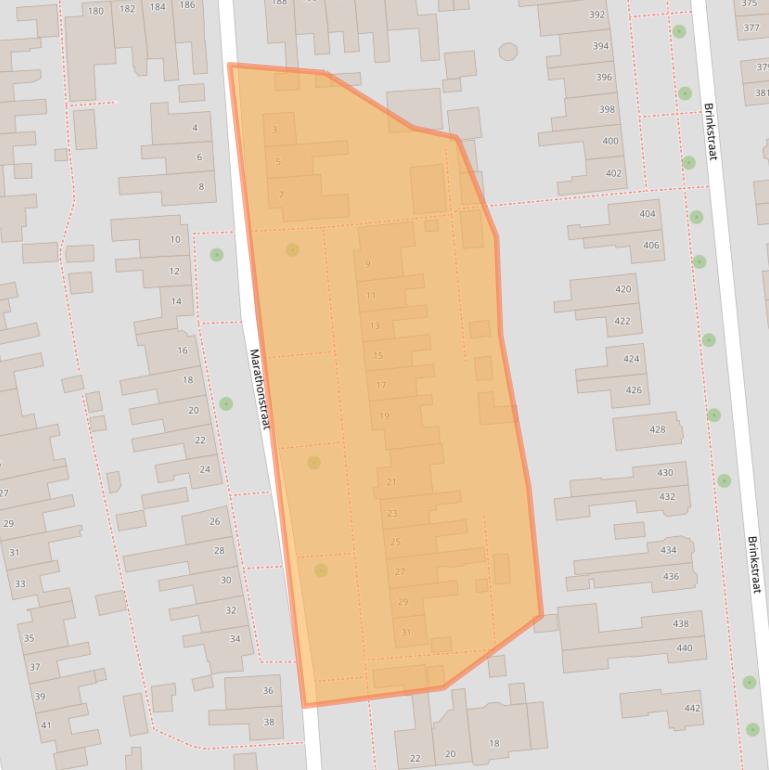 Kaart van postcodegebied 7541BL.
