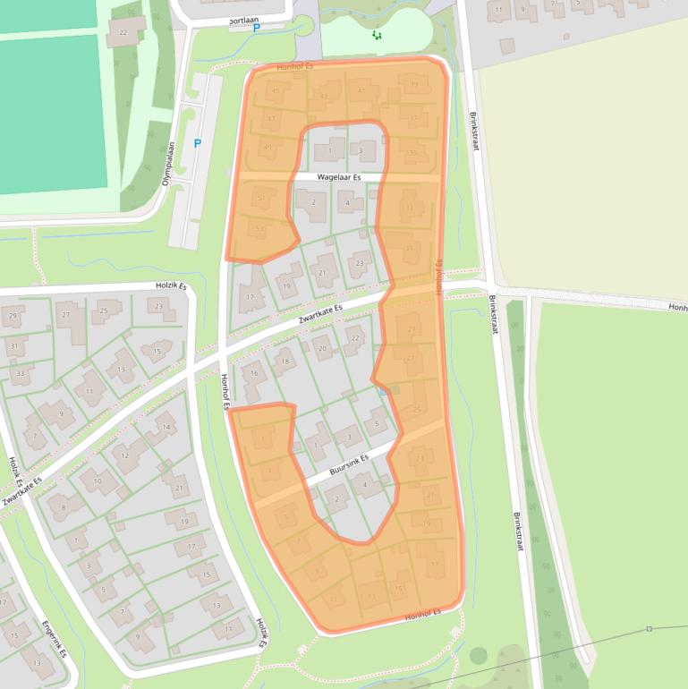 Kaart van postcodegebied 7541CH.