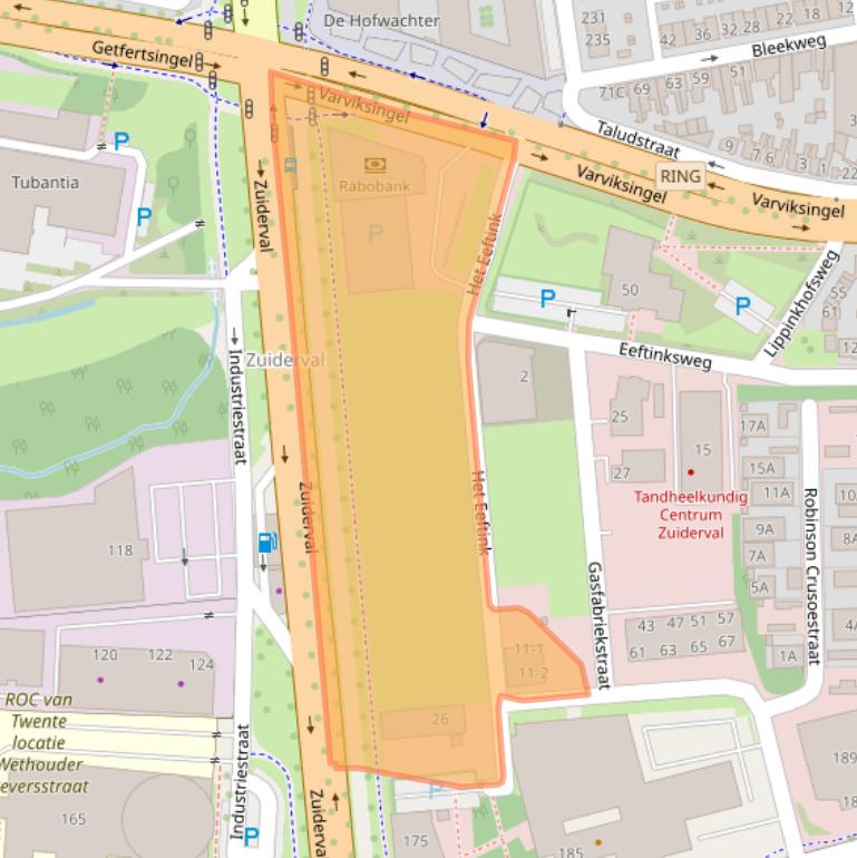 Kaart van postcodegebied 7541WH.