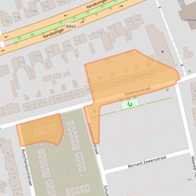 Kaart van postcodegebied 7541WS.