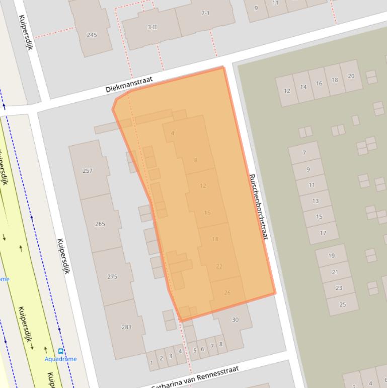 Kaart van postcodegebied 7541WX.