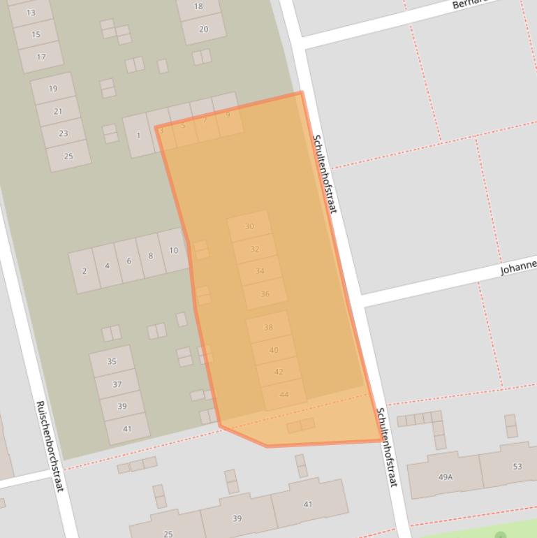 Kaart van postcodegebied 7541XA.