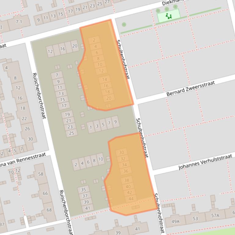 Kaart van postcodegebied 7541XB.