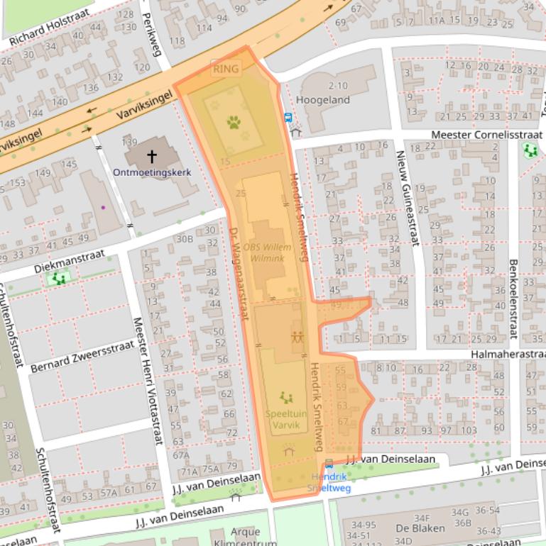 Kaart van postcodegebied 7541XL.