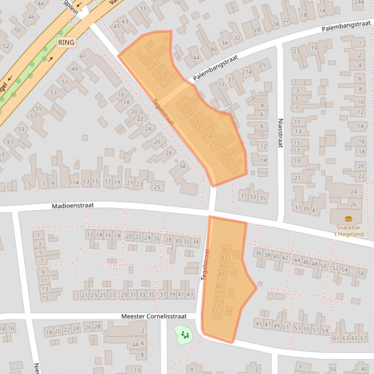 Kaart van postcodegebied 7541ZC.