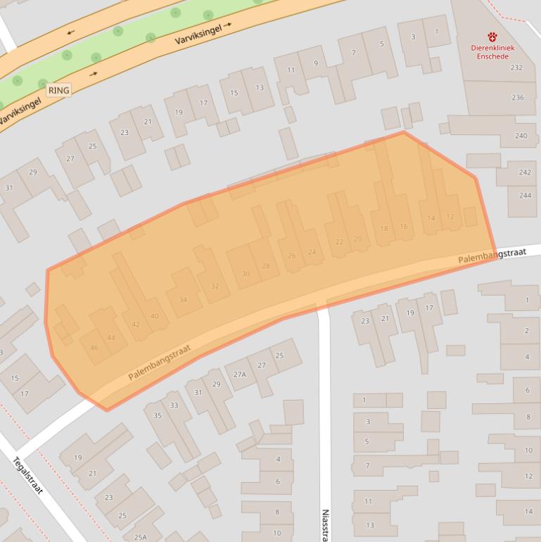 Kaart van postcodegebied 7541ZG.