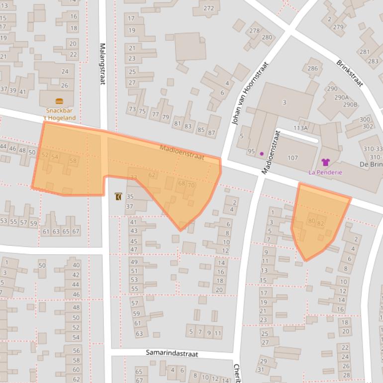 Kaart van postcodegebied 7541ZK.