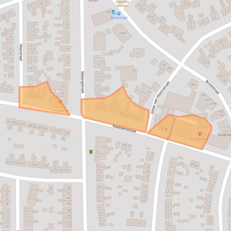 Kaart van postcodegebied 7541ZM.