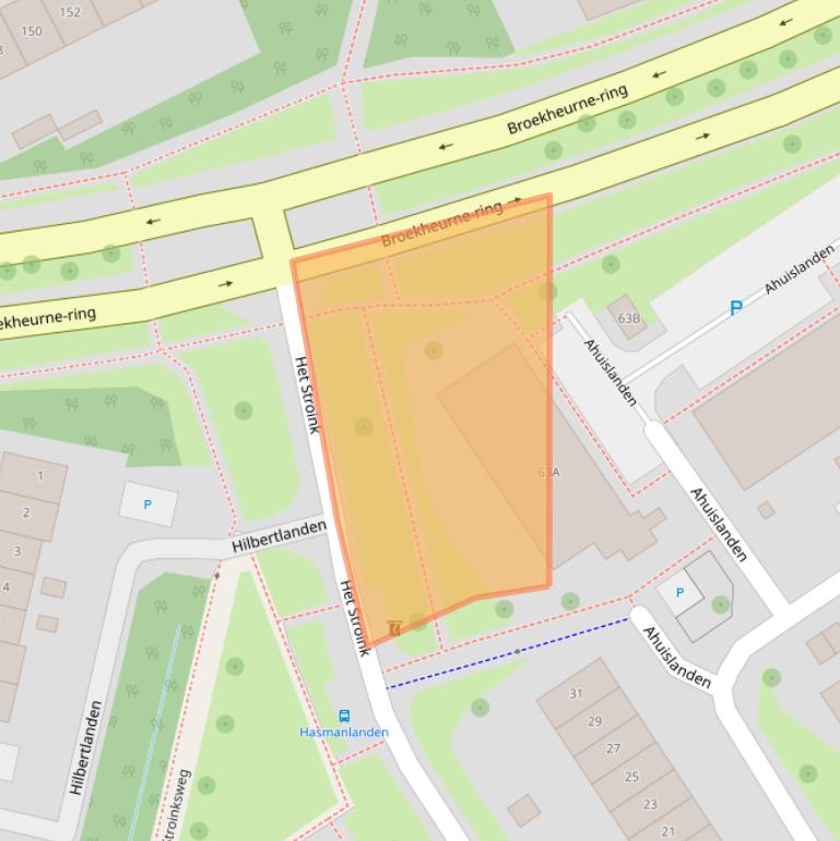 Kaart van postcodegebied 7542AD.