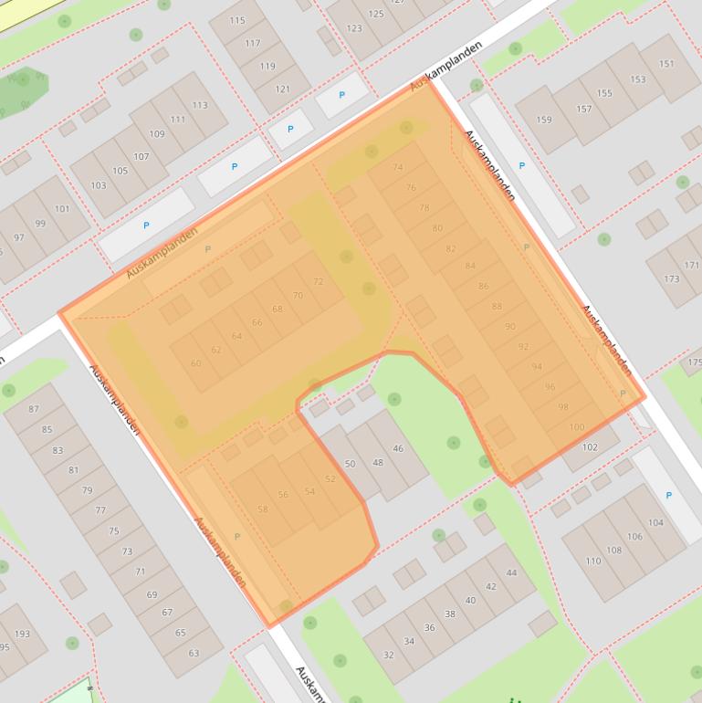 Kaart van postcodegebied 7542AX.