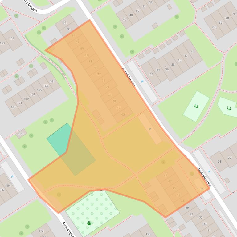 Kaart van postcodegebied 7542BB.