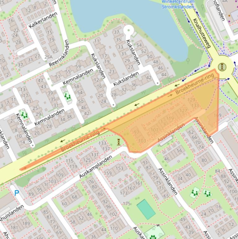 Kaart van postcodegebied 7542BE.