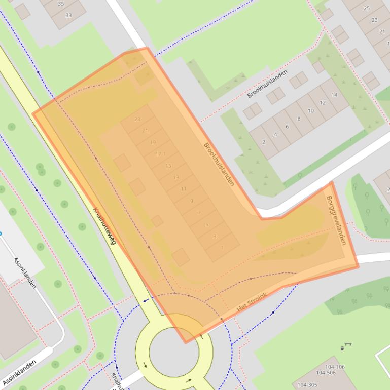 Kaart van postcodegebied 7542BN.