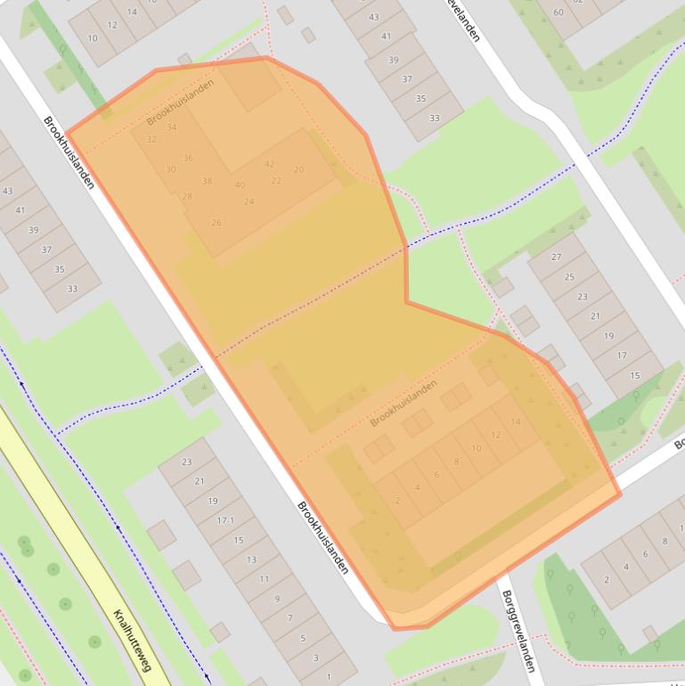 Kaart van postcodegebied 7542BR.