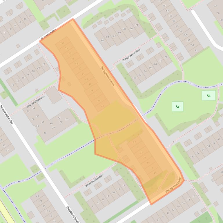 Kaart van postcodegebied 7542BS.
