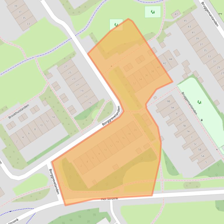 Kaart van postcodegebied 7542BT.