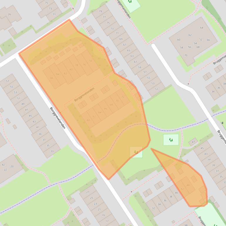 Kaart van postcodegebied 7542BV.