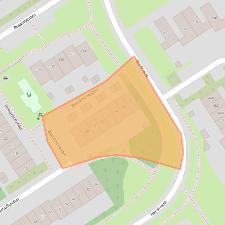 Kaart van postcodegebied 7542BZ.