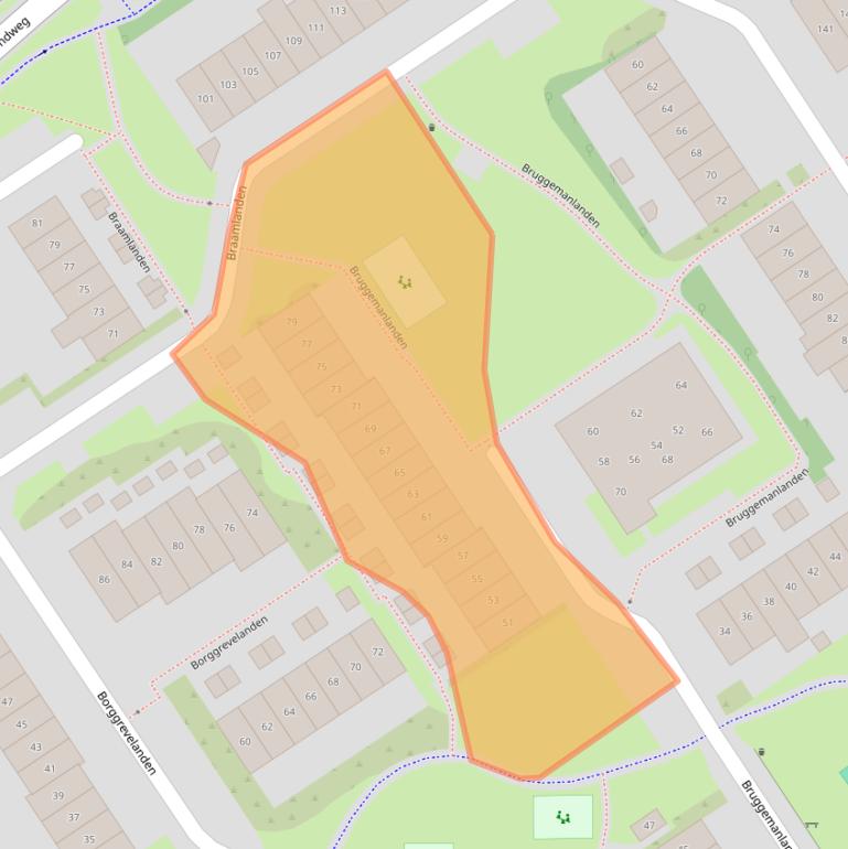 Kaart van postcodegebied 7542CB.