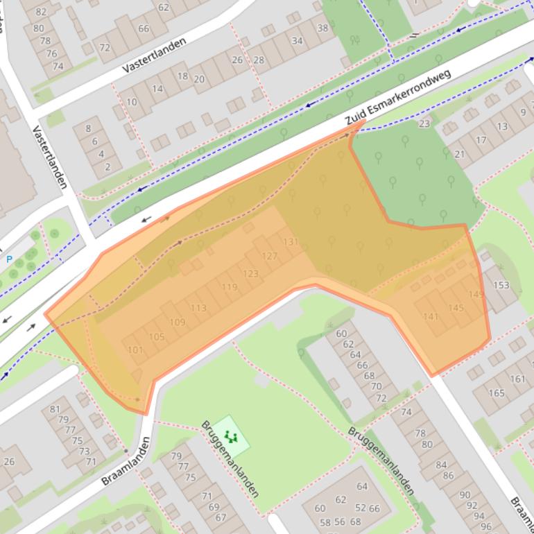 Kaart van postcodegebied 7542CG.