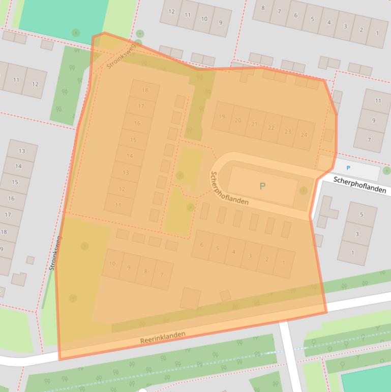 Kaart van postcodegebied 7542CM.