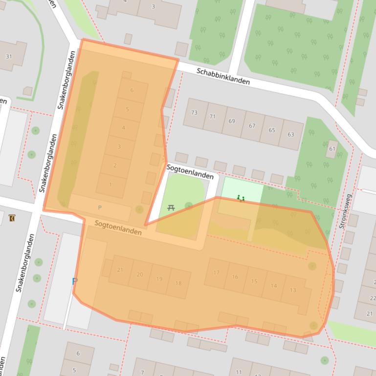 Kaart van postcodegebied 7542CP.