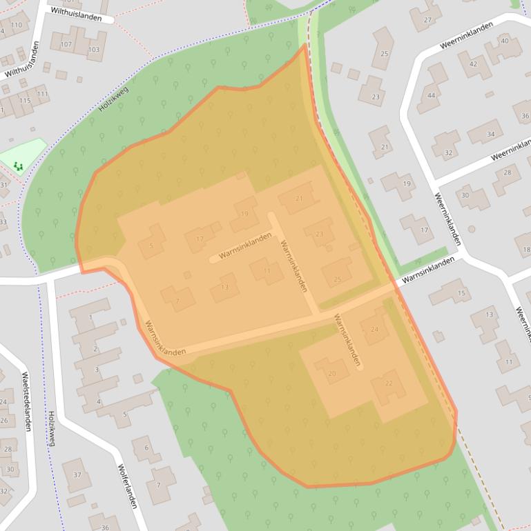 Kaart van postcodegebied 7542CR.