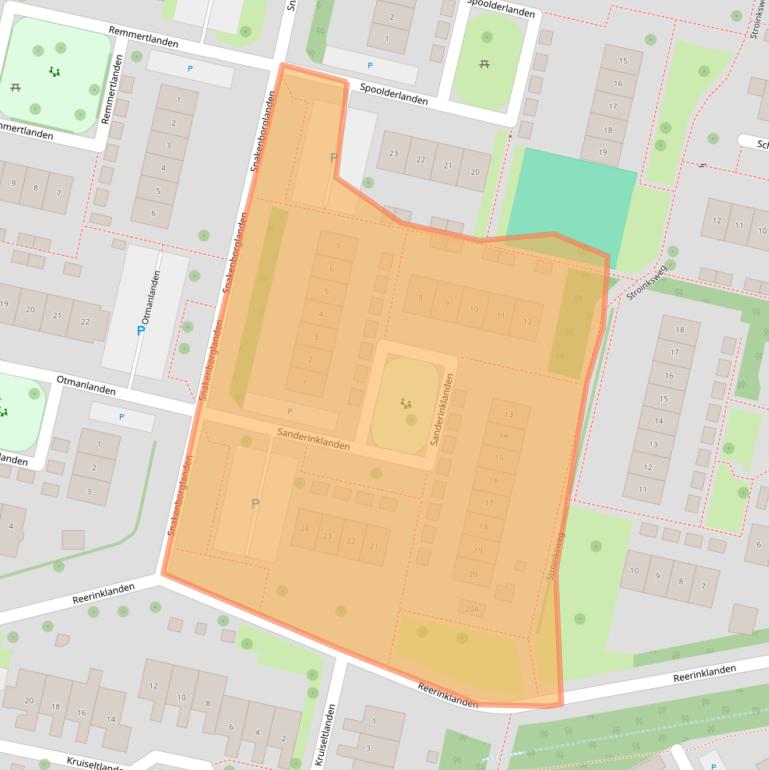 Kaart van postcodegebied 7542CT.