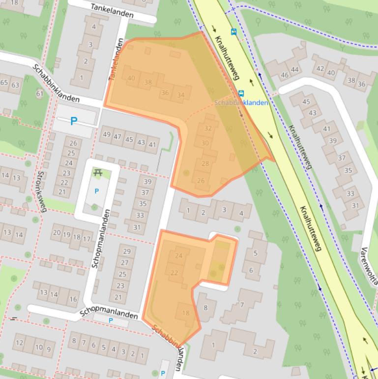 Kaart van postcodegebied 7542DK.