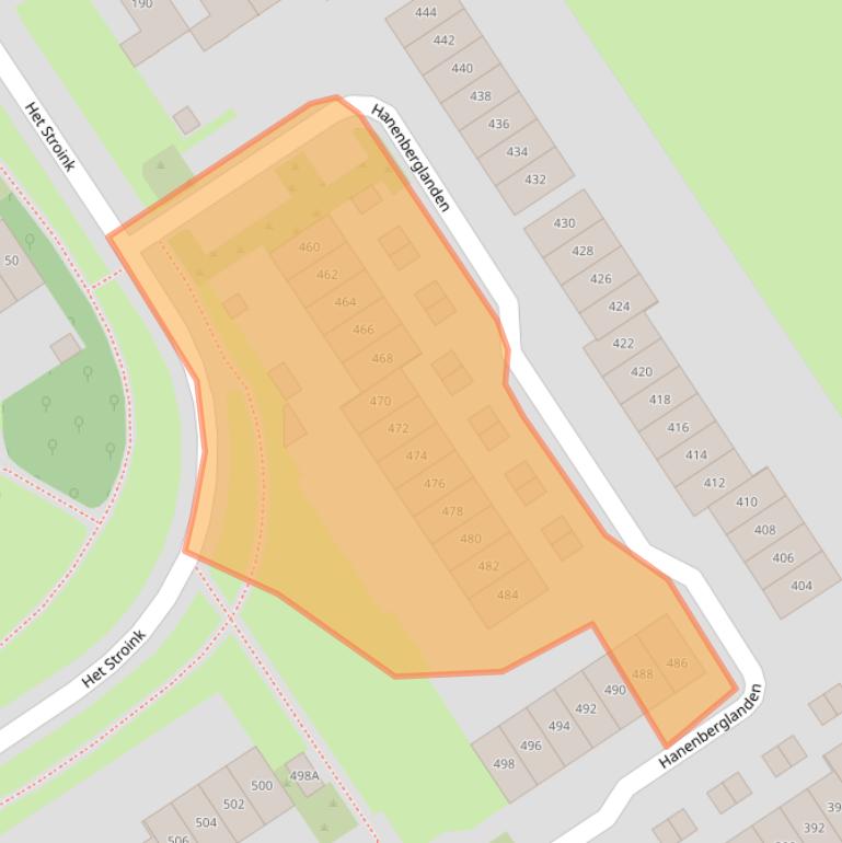 Kaart van postcodegebied 7542EN.