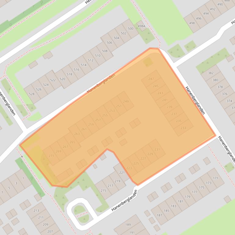 Kaart van postcodegebied 7542EX.