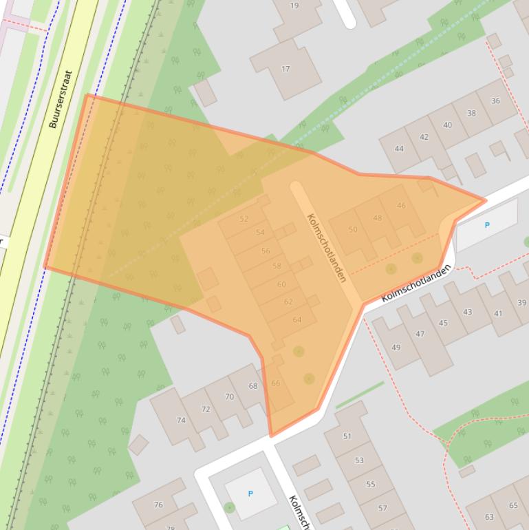 Kaart van postcodegebied 7542GB.