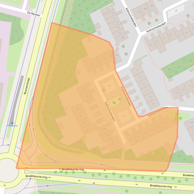 Kaart van postcodegebied 7542GC.