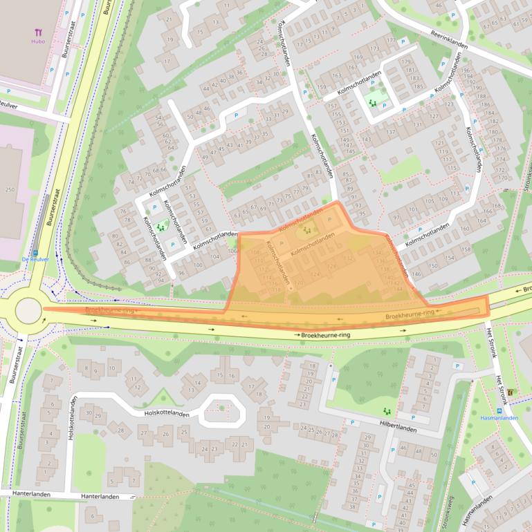 Kaart van postcodegebied 7542GJ.