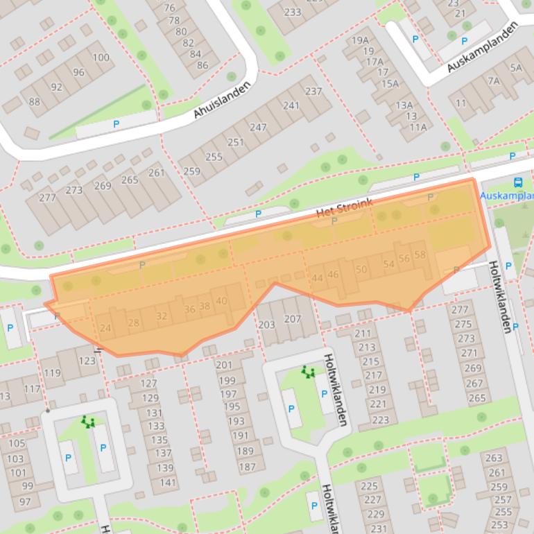 Kaart van postcodegebied 7542GS.