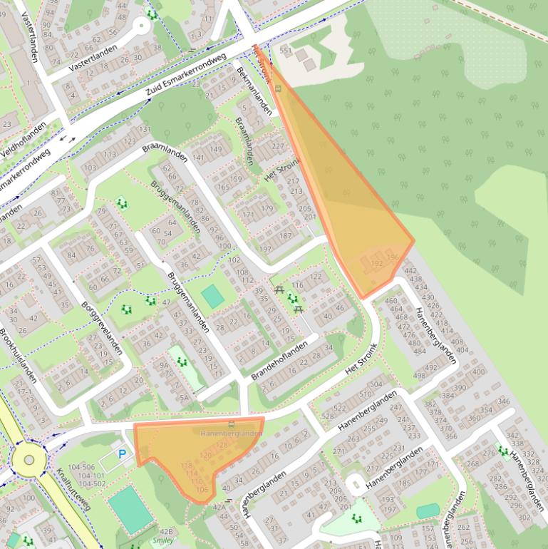 Kaart van postcodegebied 7542GW.