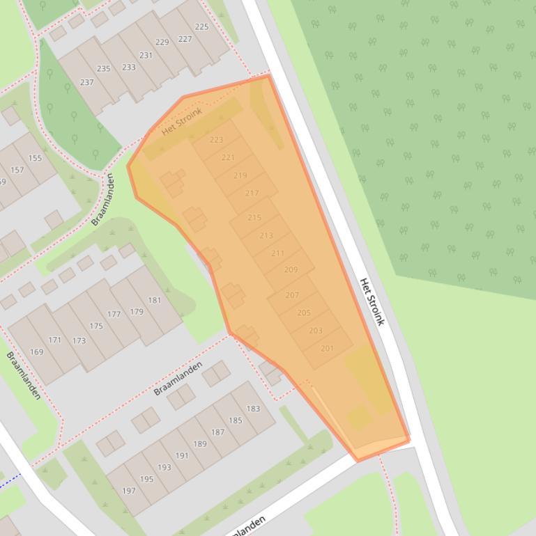 Kaart van postcodegebied 7542GX.