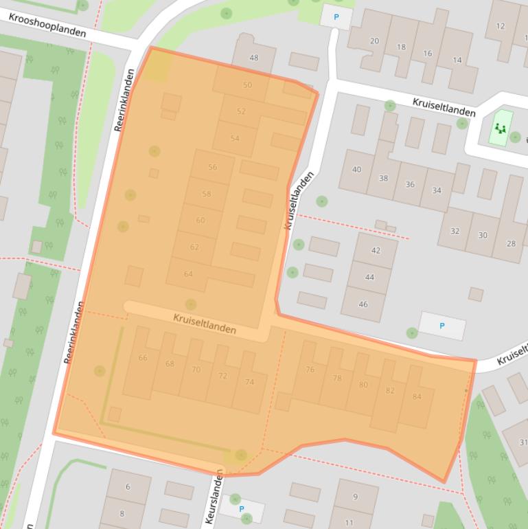 Kaart van postcodegebied 7542HB.