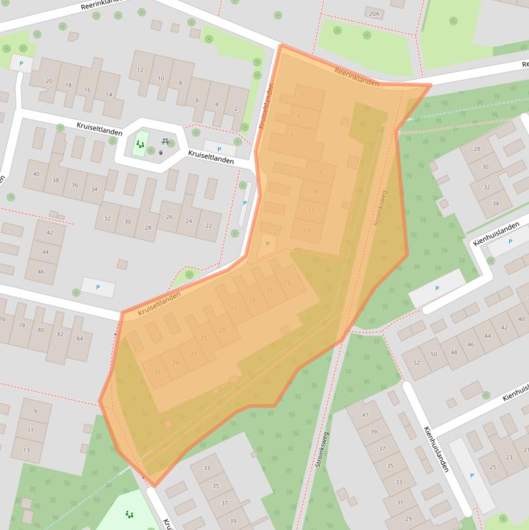 Kaart van postcodegebied 7542HC.