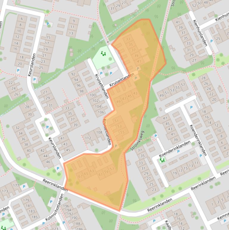 Kaart van postcodegebied 7542HD.