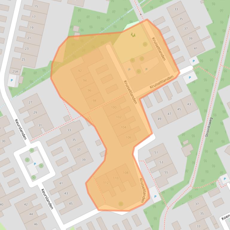 Kaart van postcodegebied 7542HE.