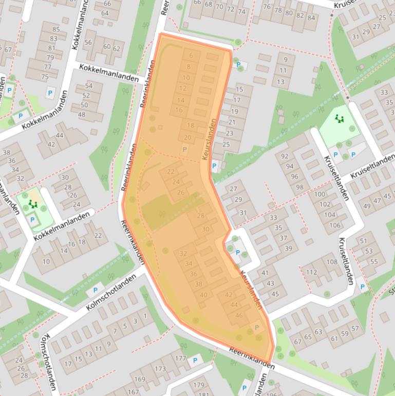Kaart van postcodegebied 7542HJ.