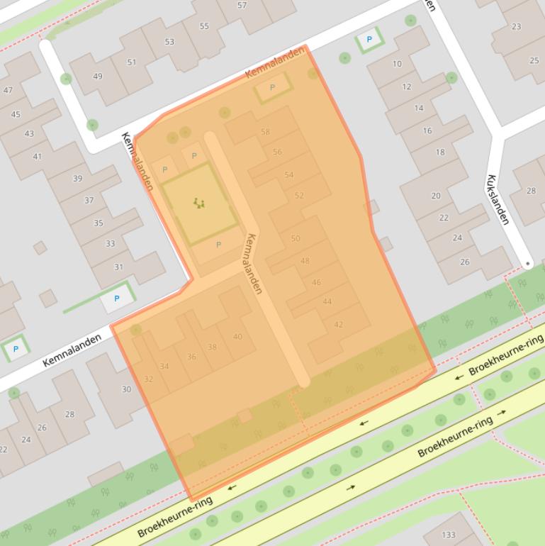 Kaart van postcodegebied 7542HP.