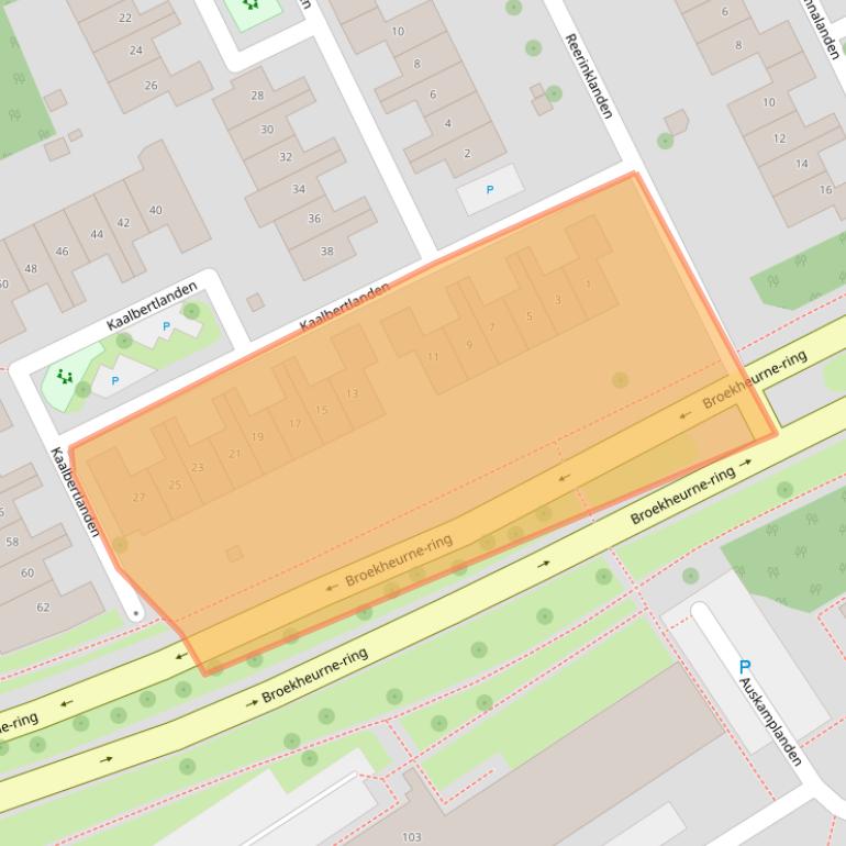 Kaart van postcodegebied 7542HR.