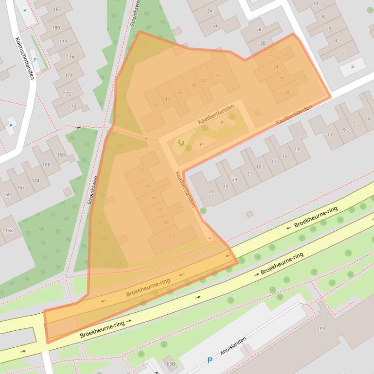 Kaart van postcodegebied 7542HT.