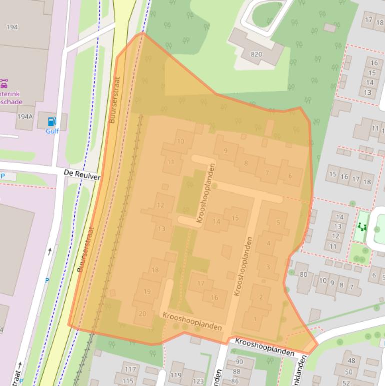Kaart van postcodegebied 7542HZ.