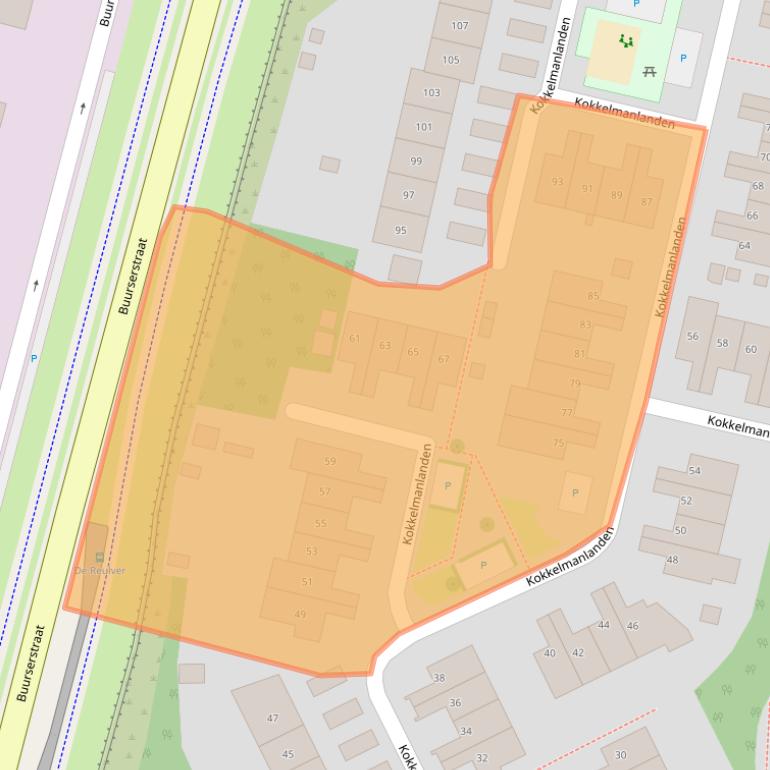 Kaart van postcodegebied 7542JD.