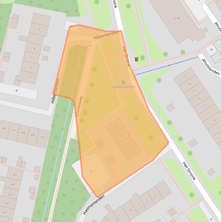 Kaart van postcodegebied 7542JK.