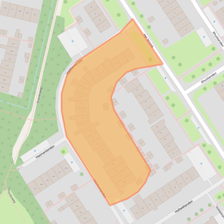 Kaart van postcodegebied 7542JM.
